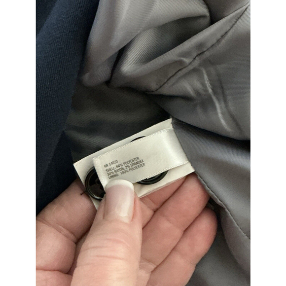 Woman’s Gap Size 0 Blue 2 Button Up Lined Blazer - Picture 7 of 11